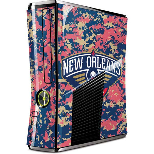NBA New Orleans Pelicans Digi Camo Xbox 360 Slim (2010) Skin